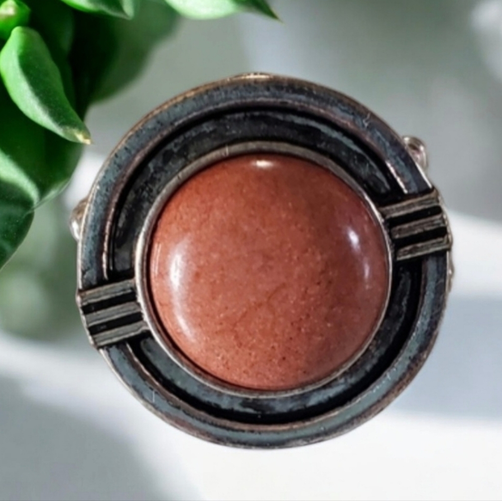 Silver Tone Round Stretch Ring with Round Stone 💥3 for $24💥